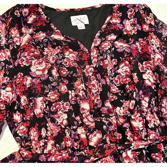 Isabel Maternity by Ingrid & Isabel Belted Floral Print Chiffon Maxi Dress S - Picture 13 of 15